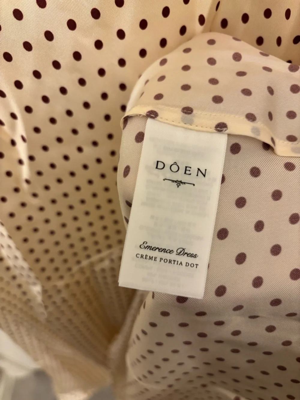 Doen Emerence Dress in Crème Portia Dot - Picture 10 of 11